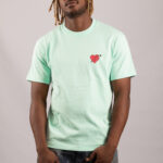T-Shirt Coeur Piqué Vert