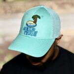 Casquette Palmier Bleu